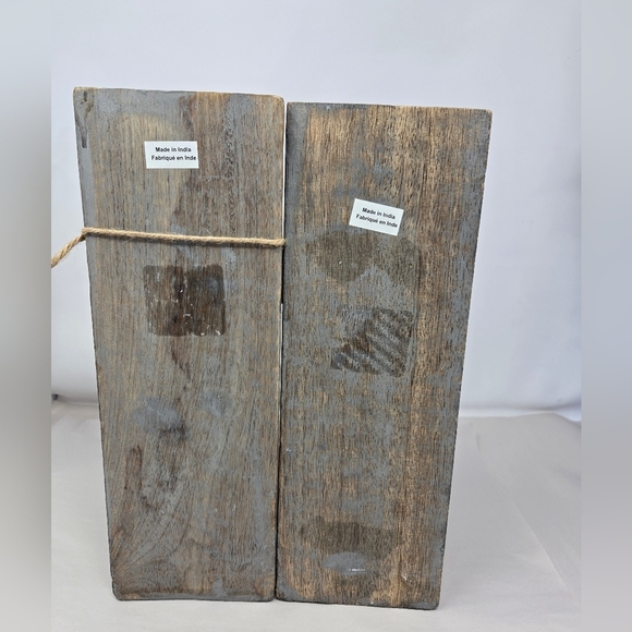 Casa Decor Corbel Large Book End Handcarved Distressed to Look Vintage Gray Wash - Picture 4 of 8